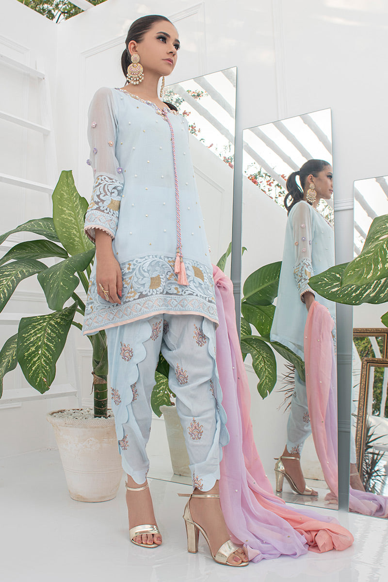 Fatima Khan | Luxury Pret 24 | DAISY BLUE