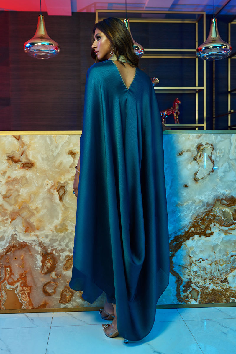 Wardha Saleem | Luxury Pret Fusion Wear | MIDNIGHT Ã¢- FORMAL DRAPE