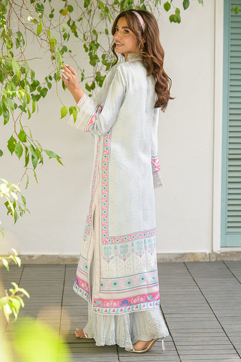 Fatima Khan | Eid Digital Silk Prints | Mod Sky