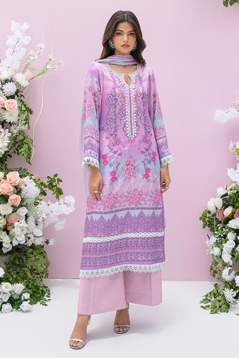Fatima Khan | Eid Digital Silk Prints | Gardenia