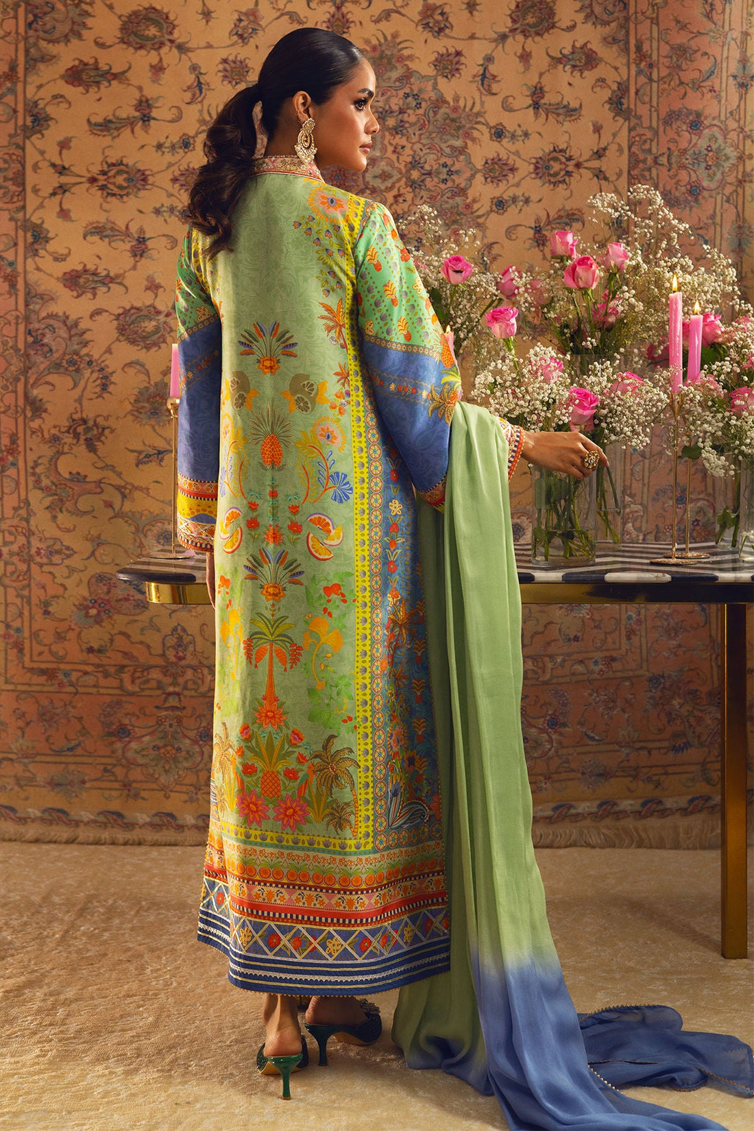 Annus Abrar | Lime Luxe Silk | Limya