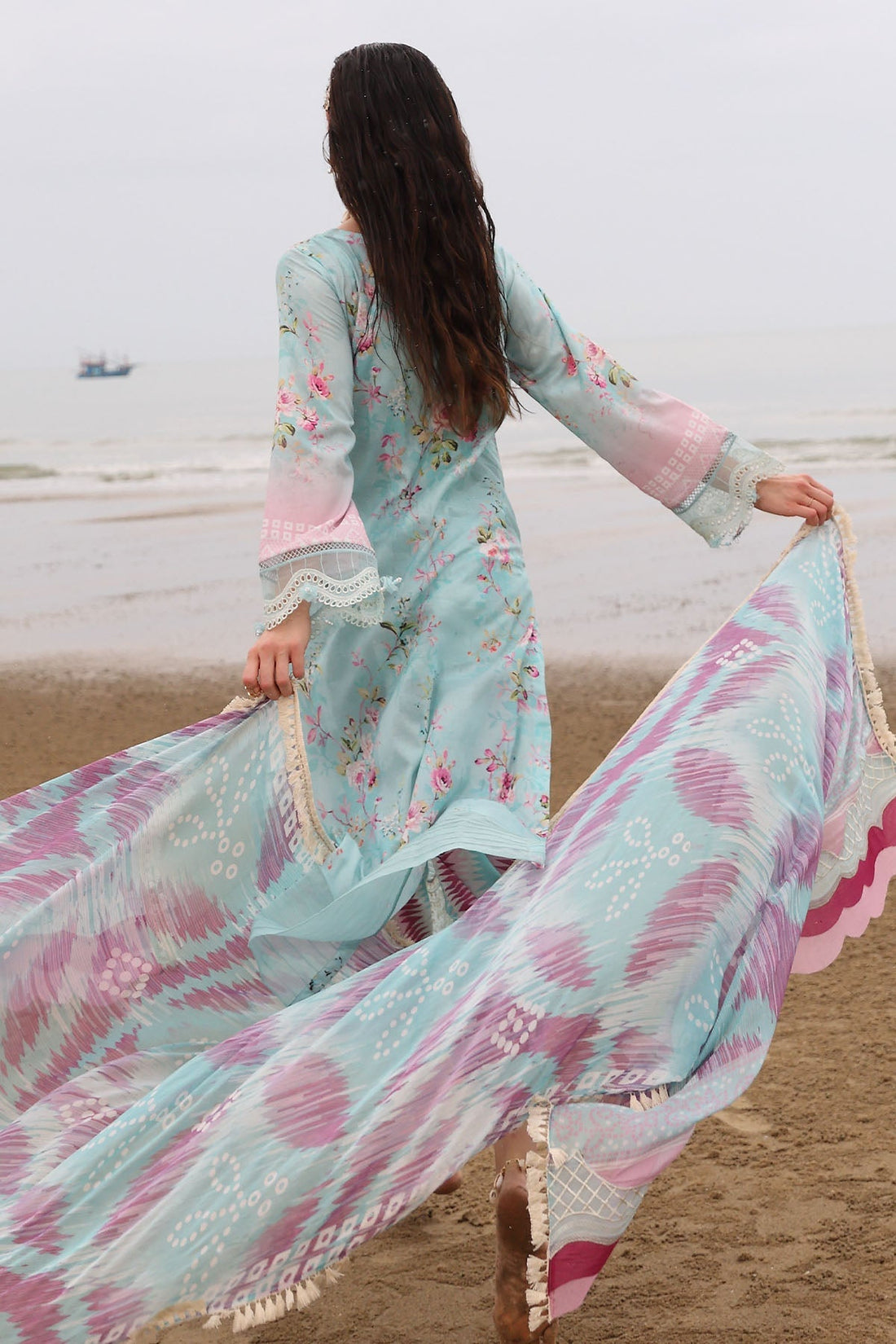 Nureh | Gardenia Embroidered Lawn 25 | NSG-173