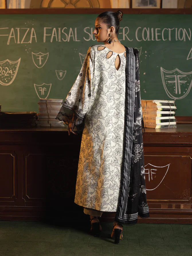 Faiza Faisal | Maya Luxury Lawn | Deniz