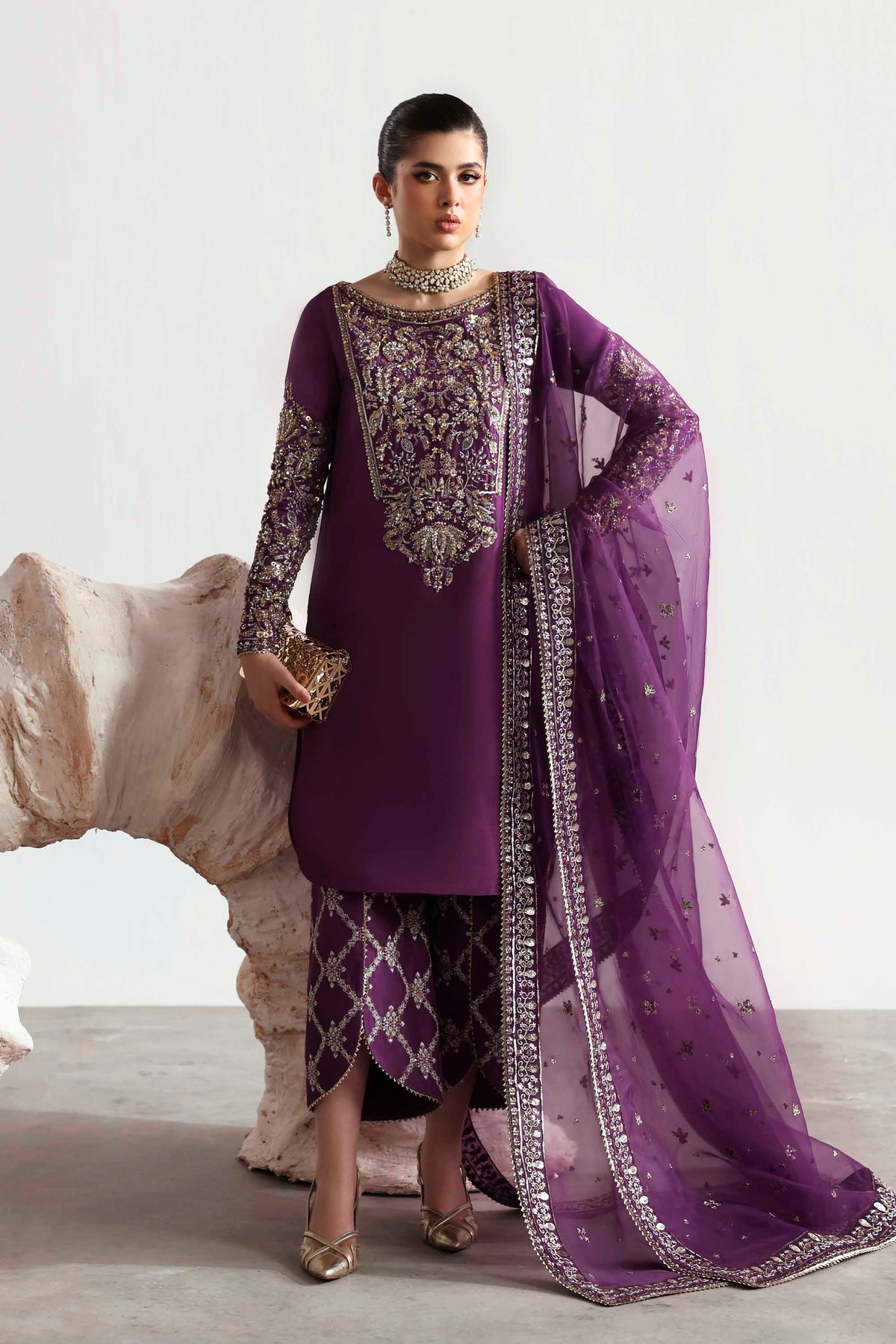 Akbar Aslam | Luxury Formals 25 | Lapis – Mayasar