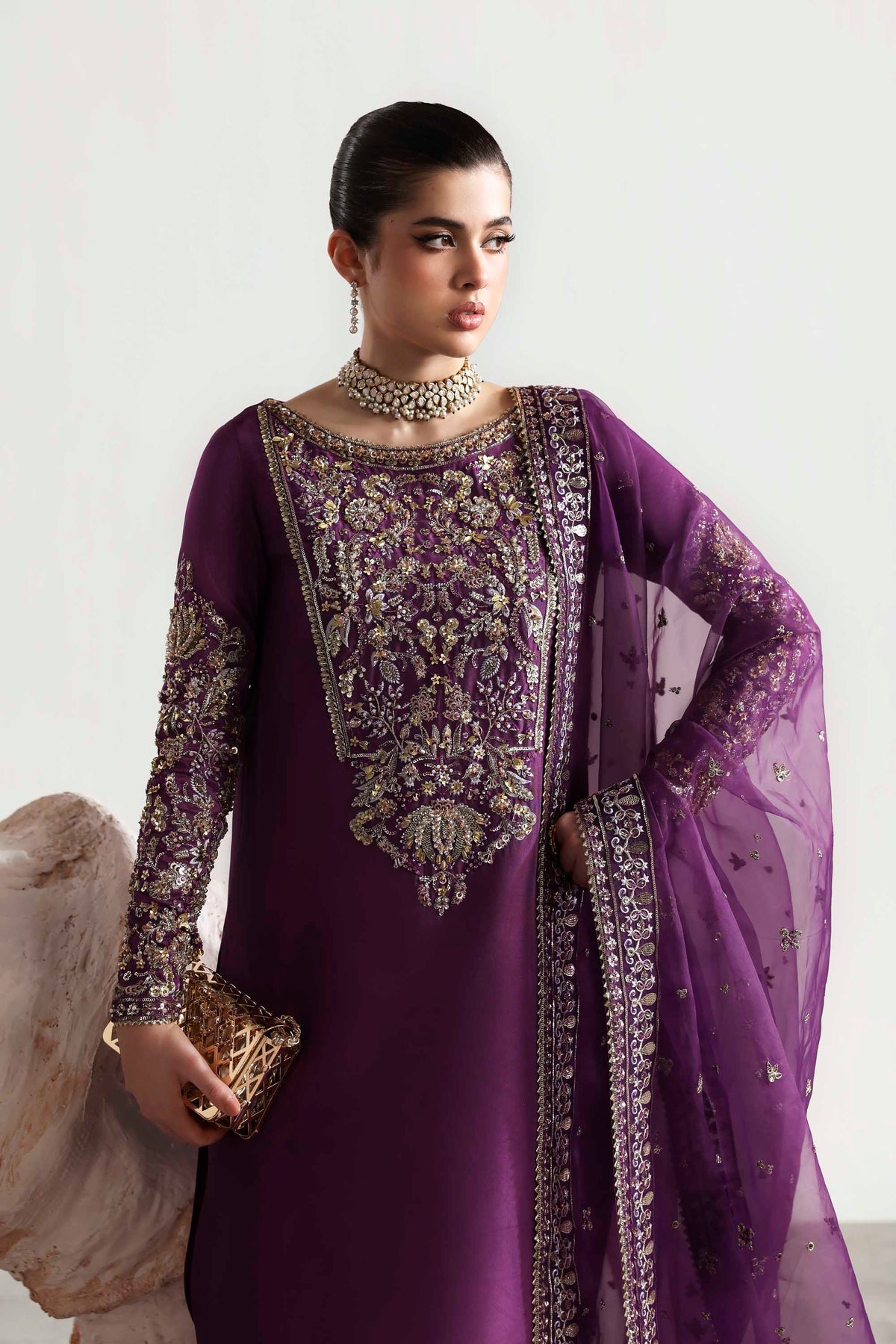 Akbar Aslam | Luxury Formals 25 | Lapis – Mayasar
