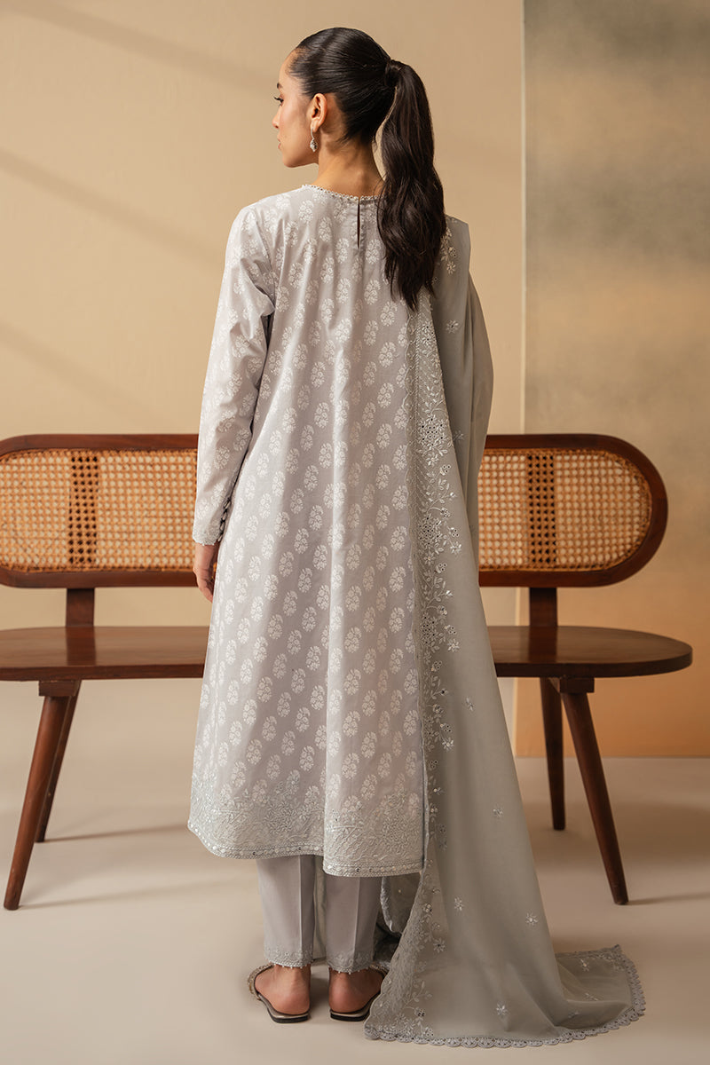 Cross Stitch | Mahiri Embroidered Lawn 24 | PEARL BLUE