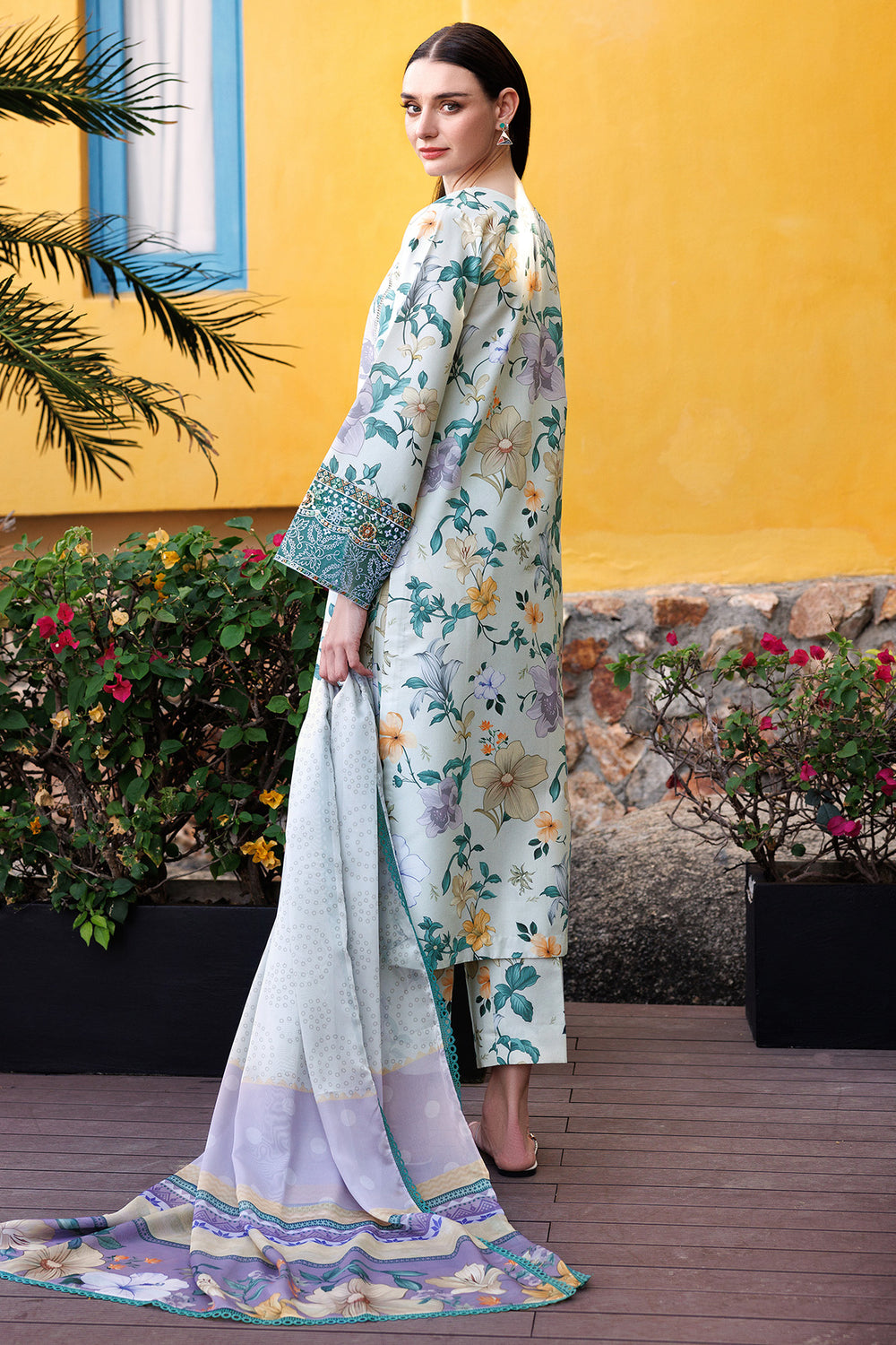 Farasha | Printed Essentials | Aqua Sparkle