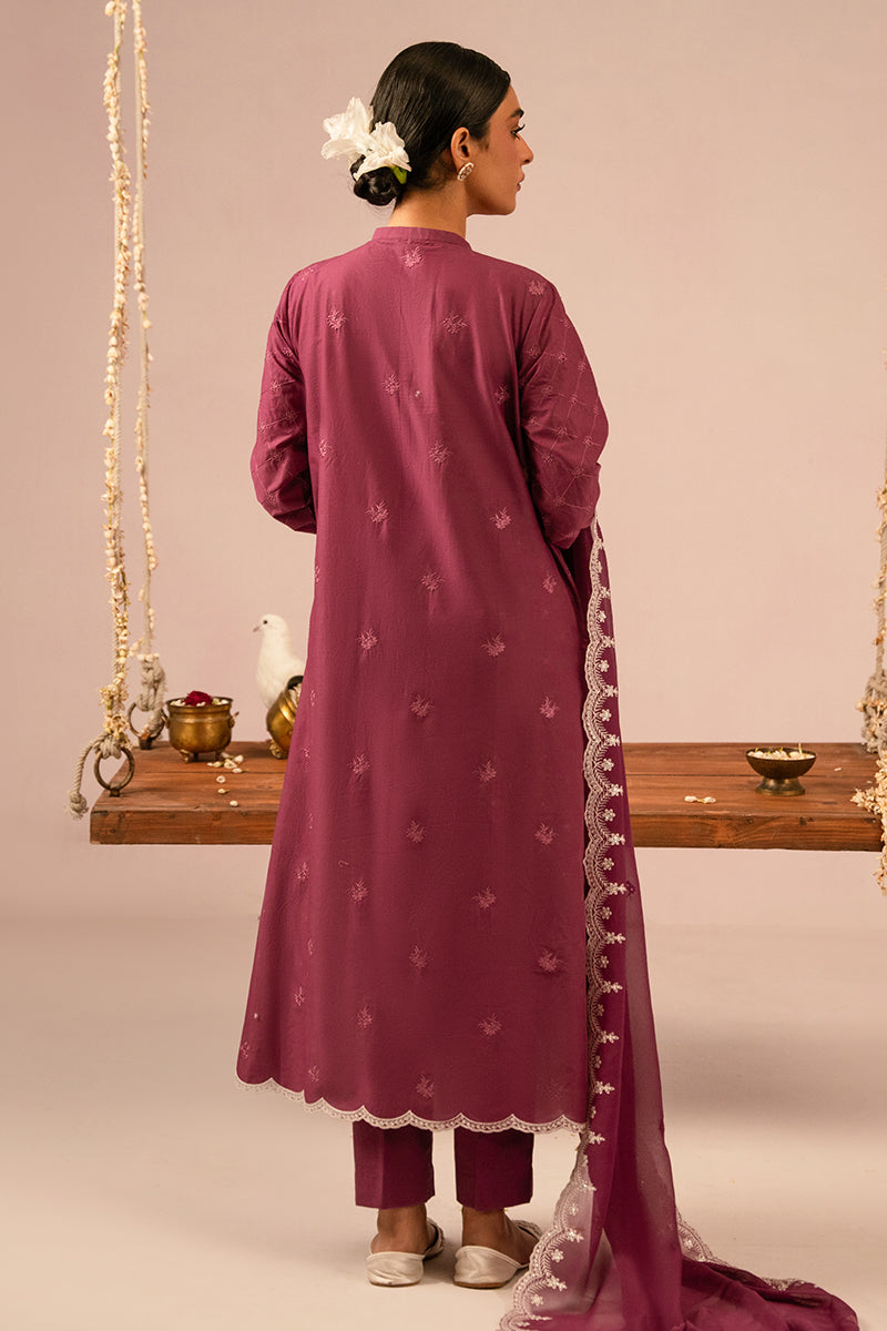 Cross Stitch | Mahiri Embroidered Lawn 24 | VIOLET QUARTZ