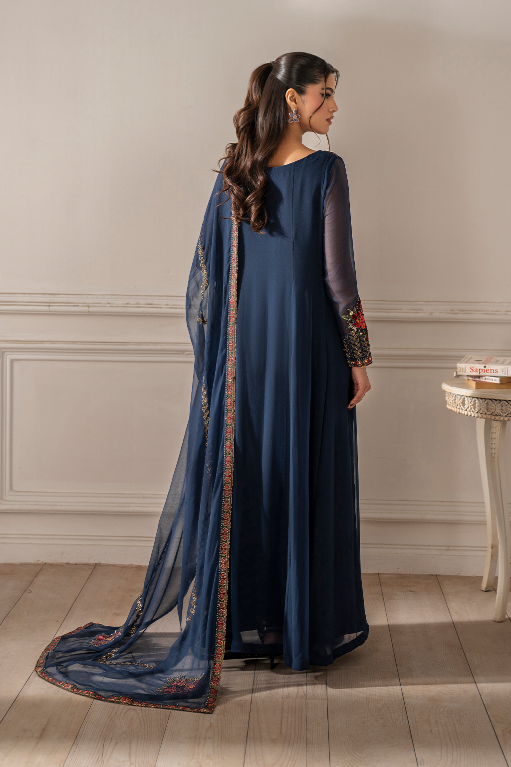 Iznik I Festive Formal I UE-412 Embroidered Chiffon