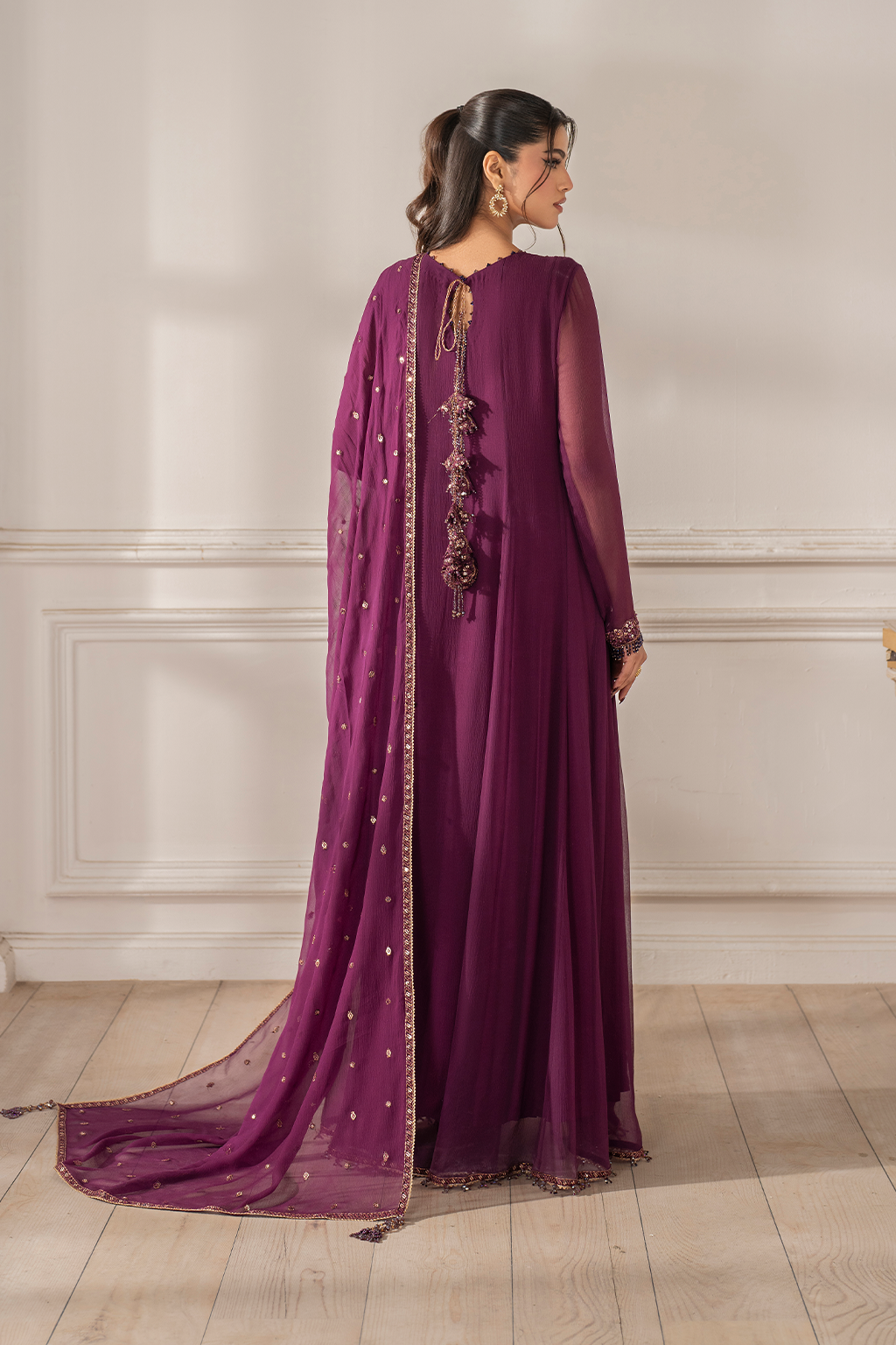 Iznik I Festive Formal I UE-480 Embroidered Chiffon