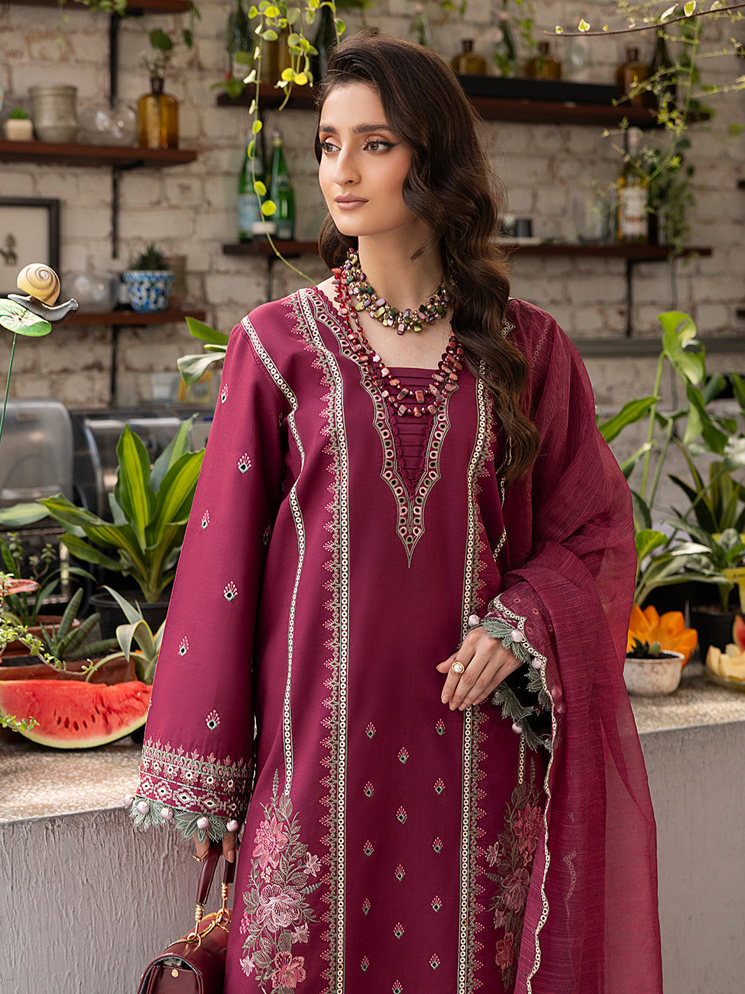 Izel | Meadow Muse Embroidered Lawn 25 | ALOURA