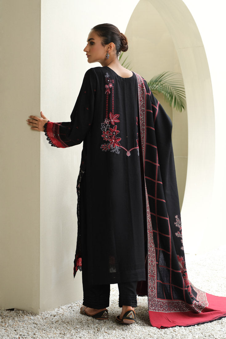 Marjjan | Aangan Embroidered Viscose | MDS-75 (BLACK)