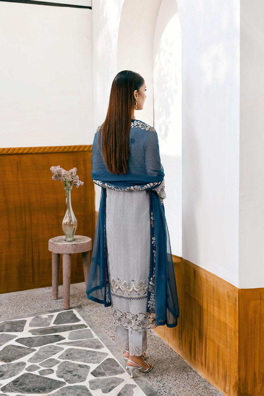 Ramsha | Chevron Chiffon Collection | A-1001