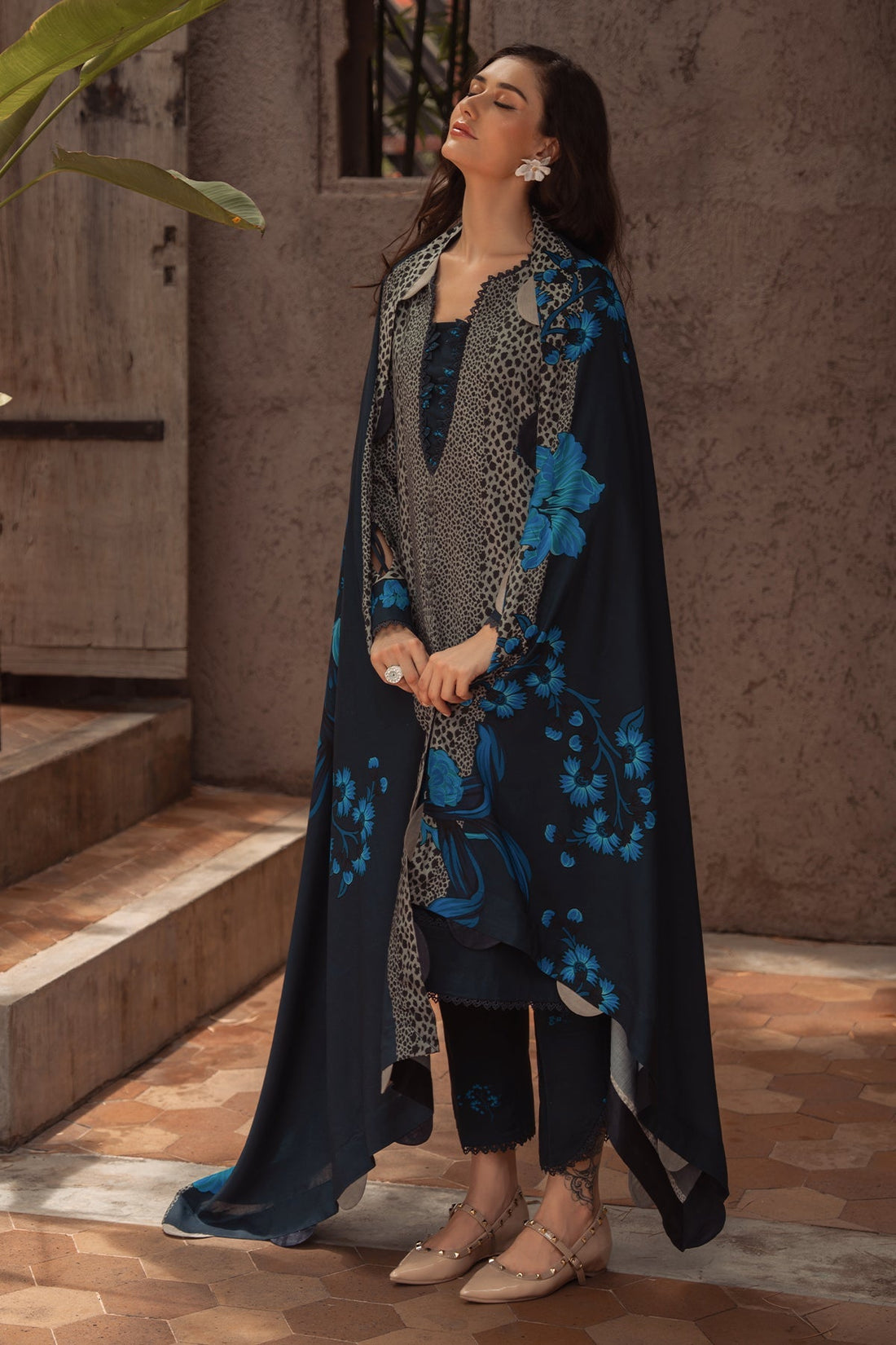 Charizma | C Prints Winter 25 | 3-PC Unstitched Printed Linen Collection CPW5-02