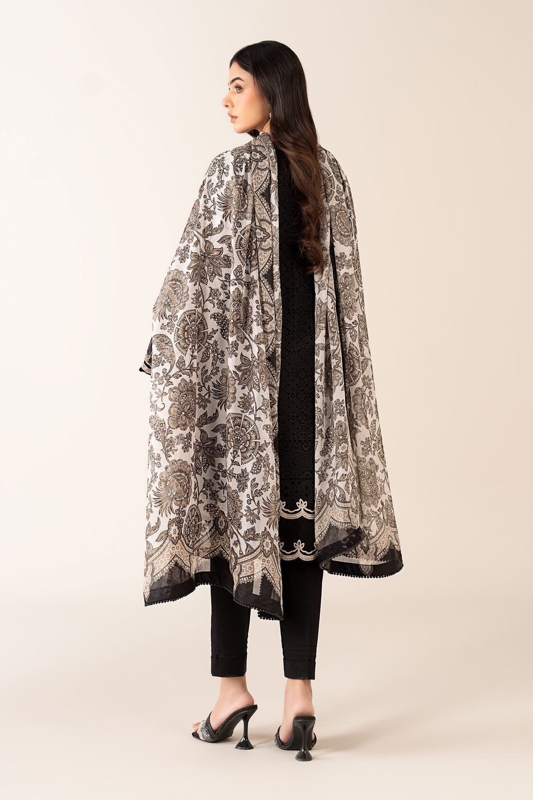 Maria B | Pre Fall Dresses | 3 Piece Embroidered Chiffon Suit BB