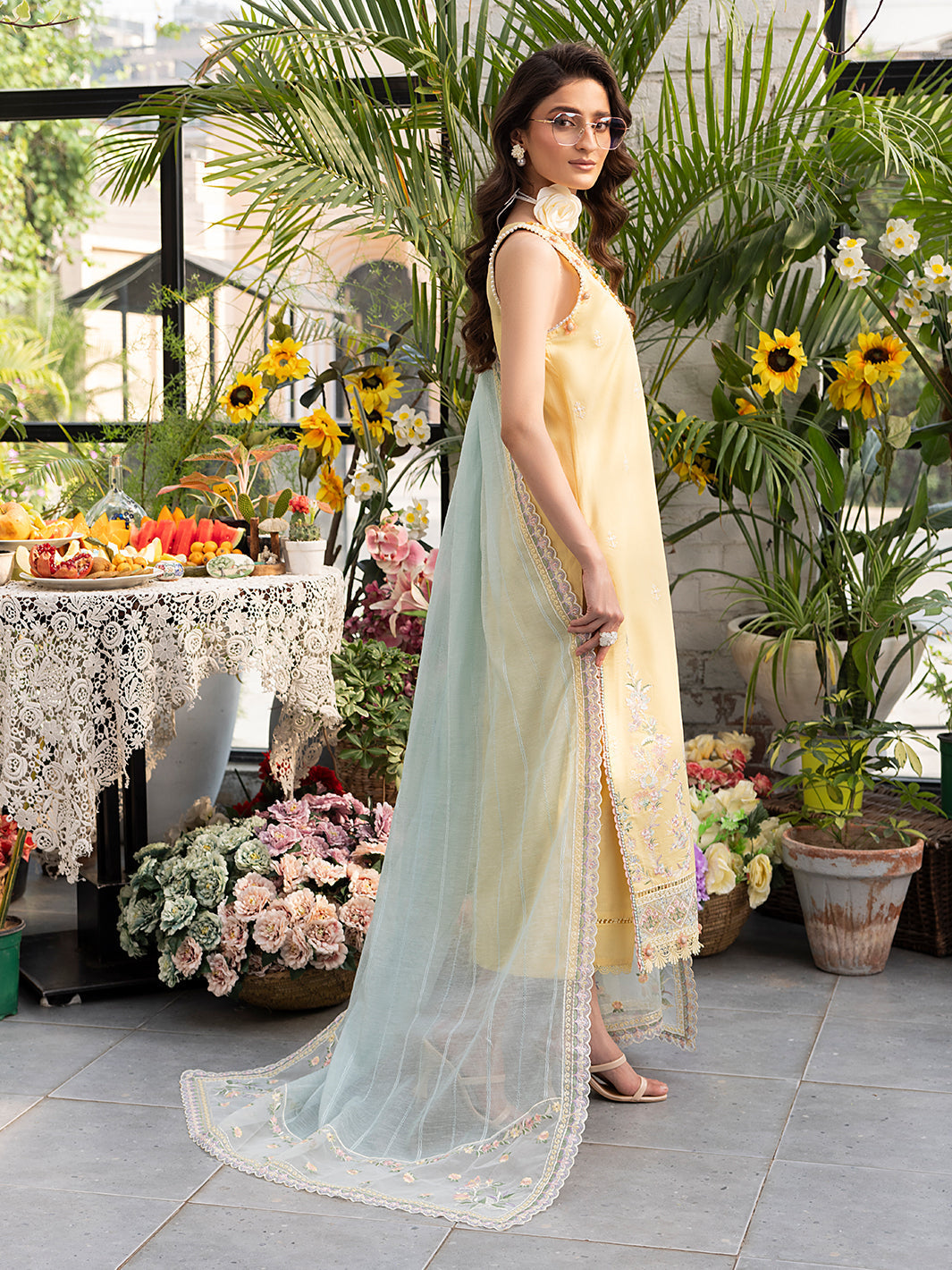 Izel | Meadow Muse Embroidered Lawn 25 | FLEURIS