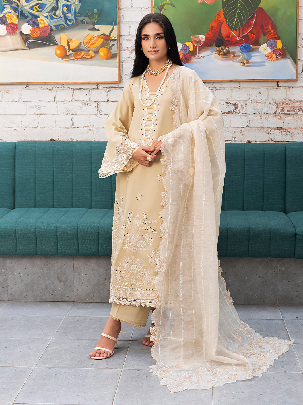 Izel | Meadow Muse Embroidered Lawn 25 | LIORA