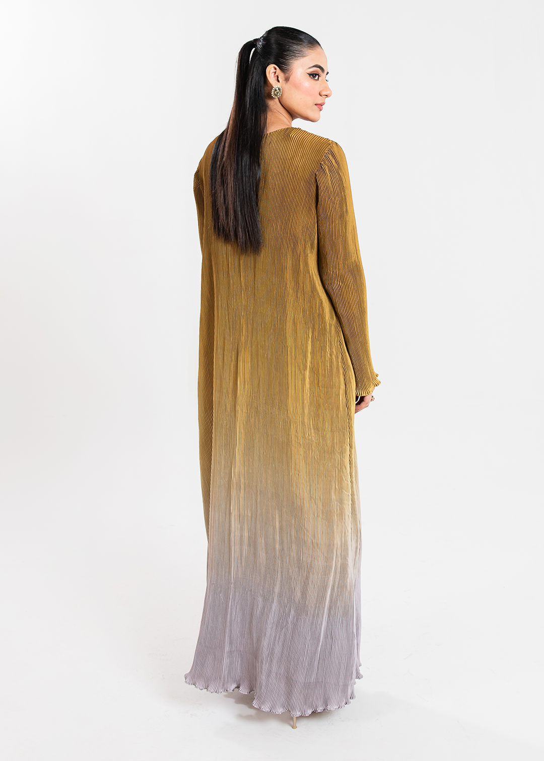 Maria Osama Khan | Claire Pleated Silk | Honeycomb