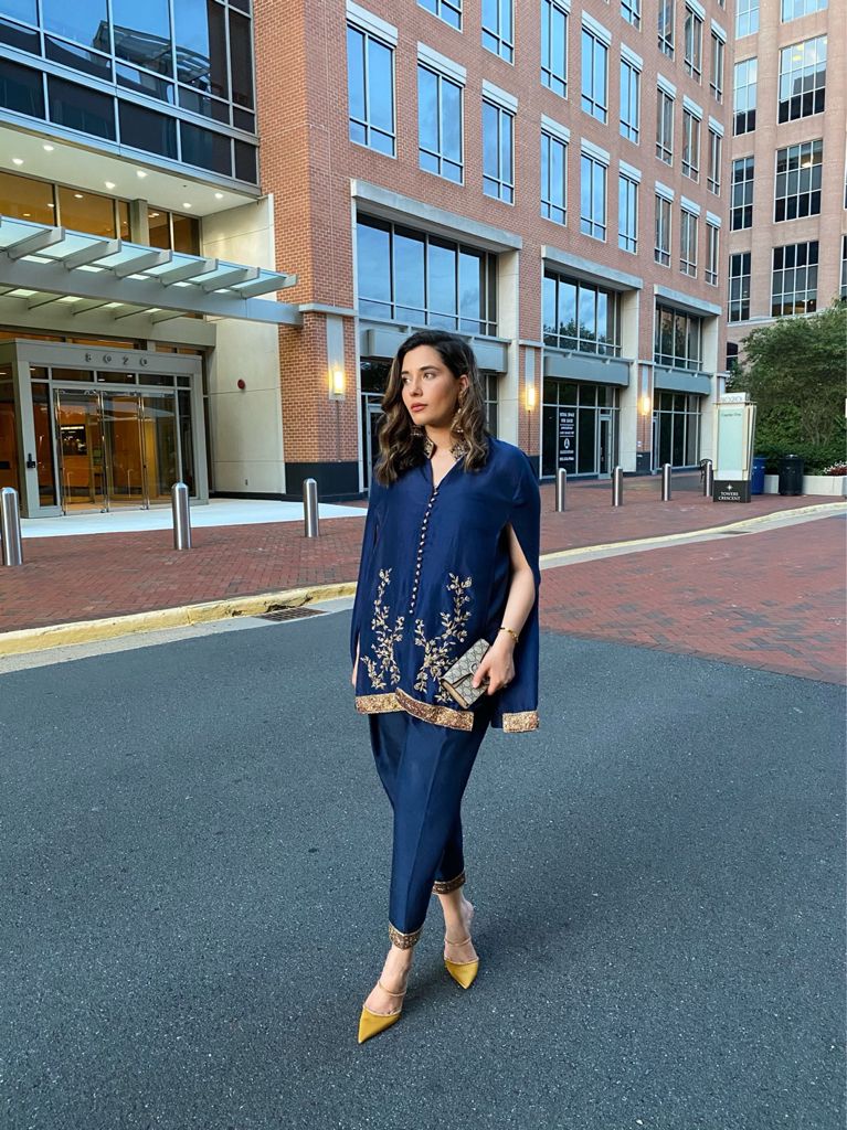 Purple Haze | Velvet Formals | Blue Raw Silk