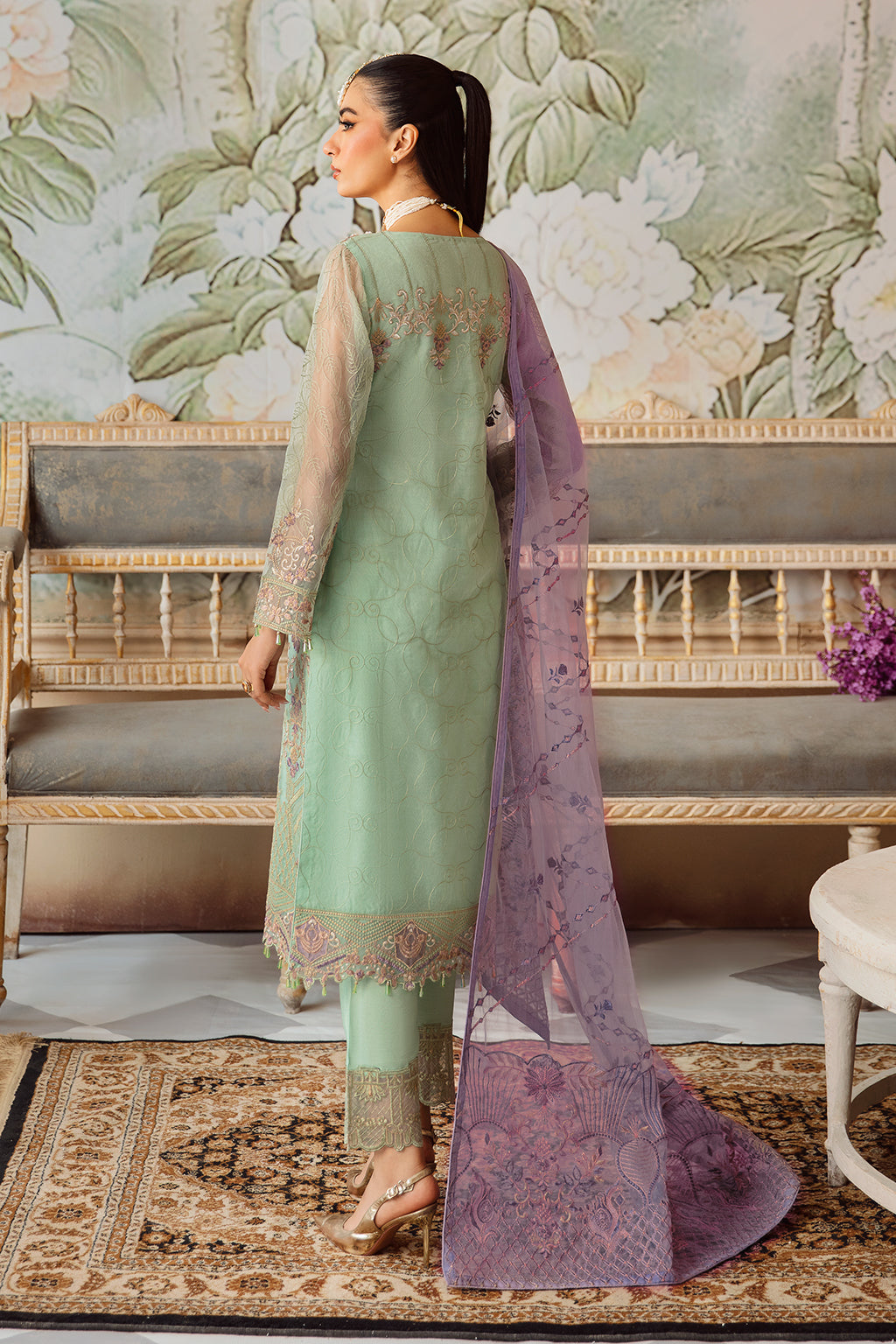 Ramsha | Minhal Organza Collection | M-1204
