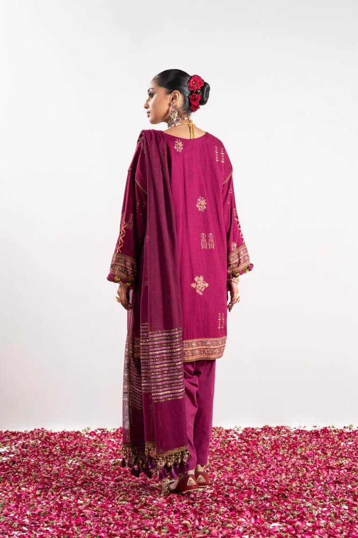 Alkaram | Festive Collection | FC-W-16E-23-3-Dark Pink