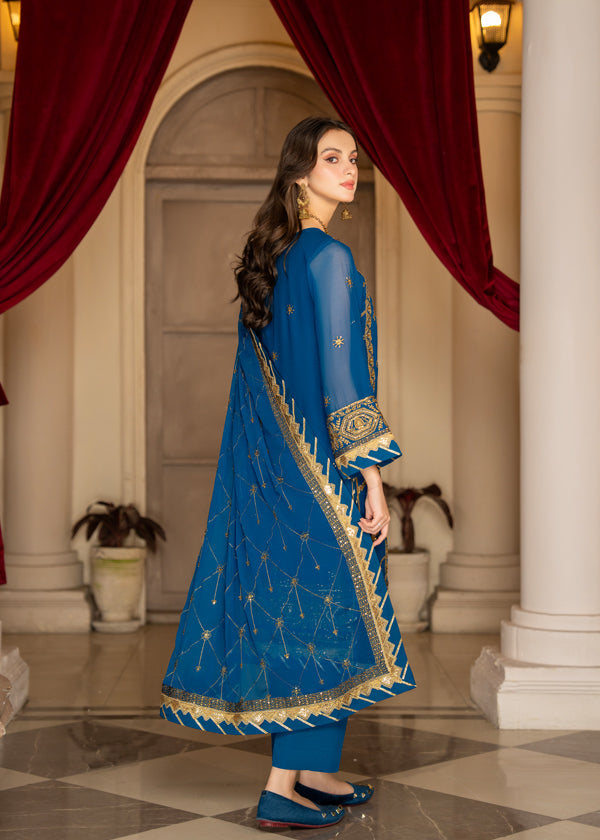 Strawberry | Rimjhim Chiffon Collection | FLS-RJ-010