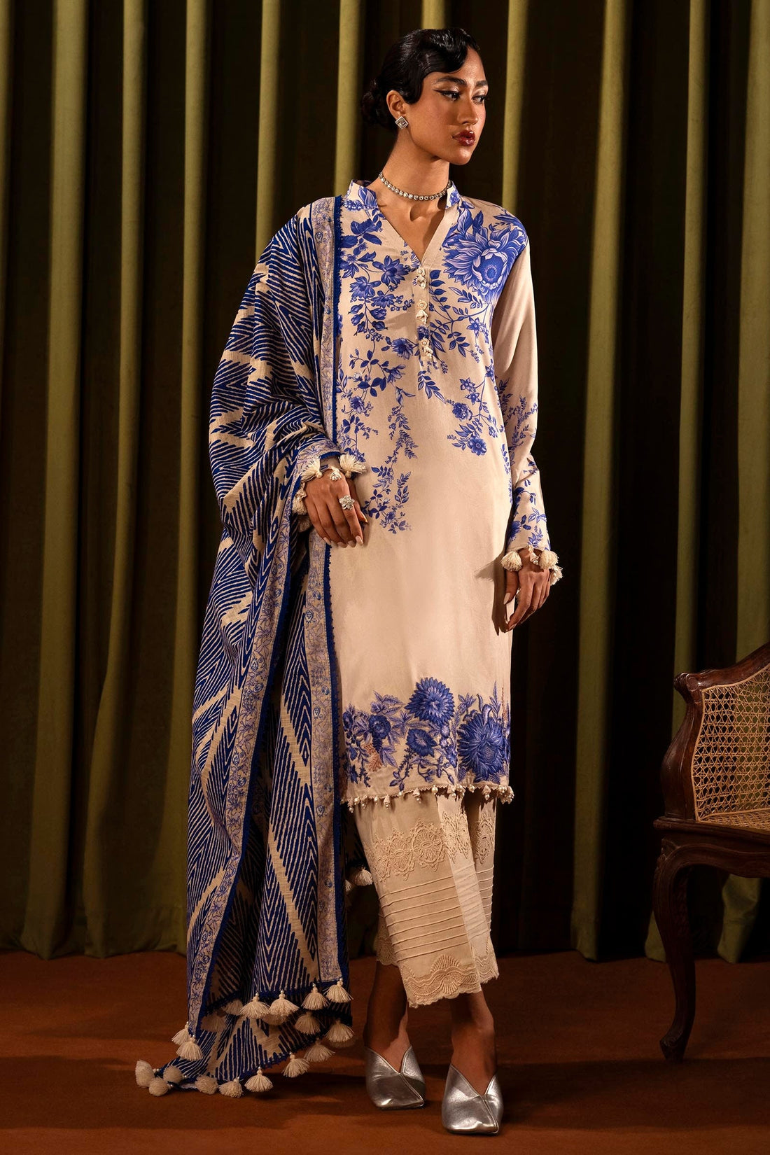 Sana Safinaz | Muzlin Winter 2024 | M243-018B-3CQ