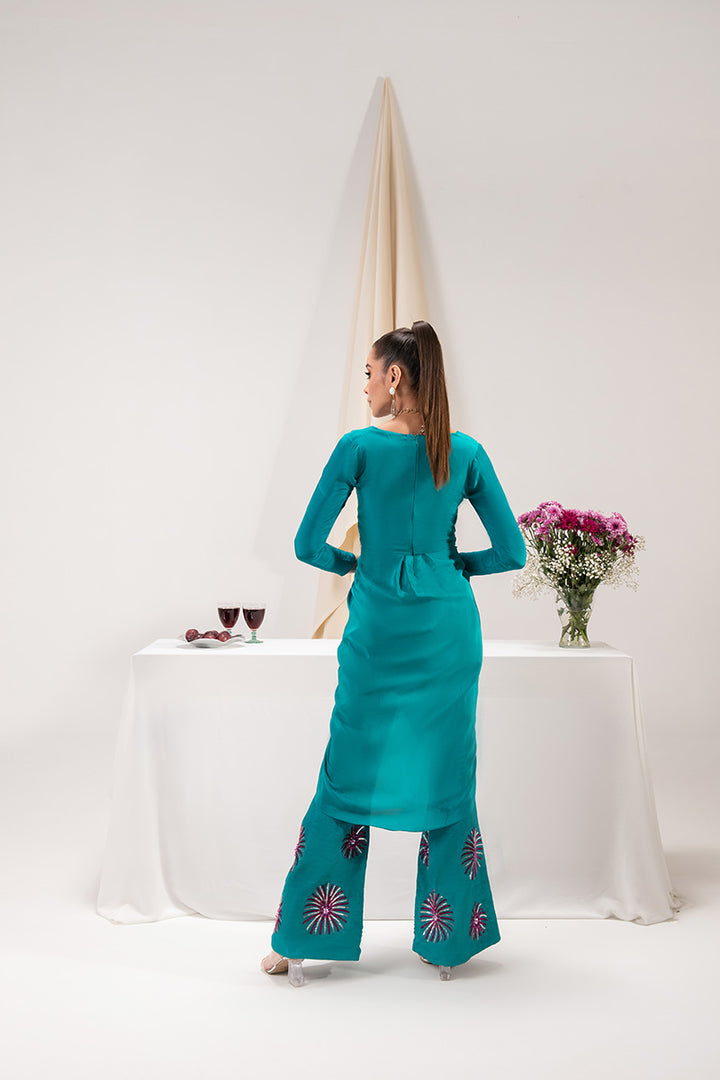 Maria Osama Khan | Tiffany Formals | Aquamarine